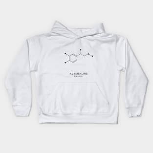 Adrenaline Molecular Structure - White Kids Hoodie